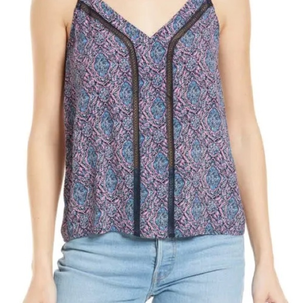 NEW Treasure & Bond Blue and Pink Camisole Top